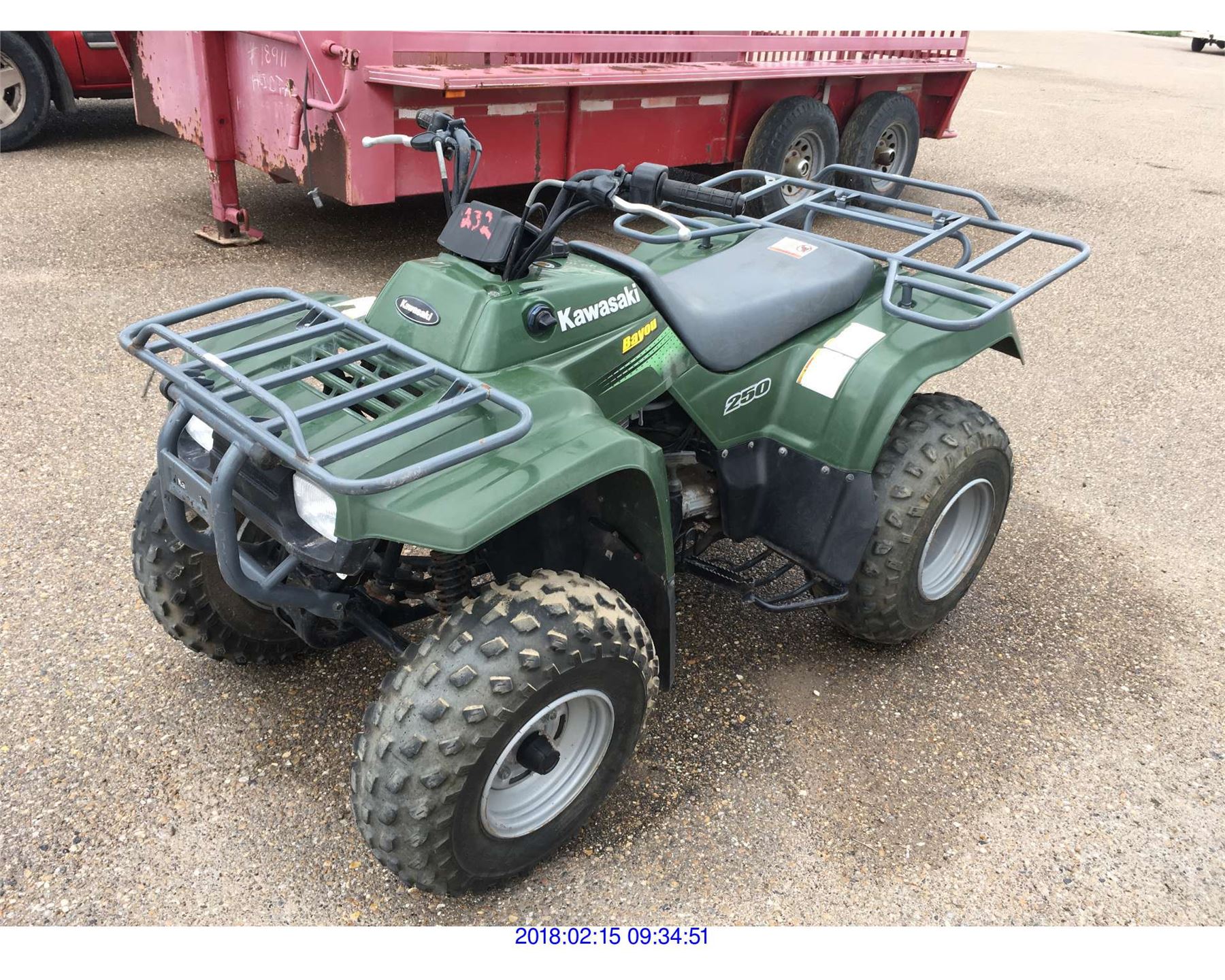 2004 KAWASAKI ATV 4 WHEELER // TEXAS REGISTRATION