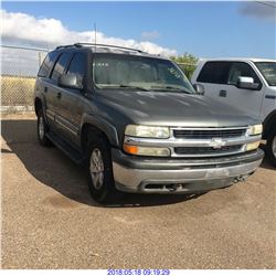 2002 - CHEVROLET TAHOE // TEXAS REGISTRATION