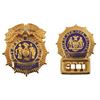 Texas Ranger Joaquin Jackson's 9/11 NYPD Badges