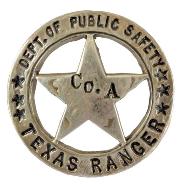 TX Ranger Co. A Badge Made from Mexican Cinco Peso
