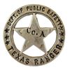 TX Ranger Co. A Badge Made from Mexican Cinco Peso