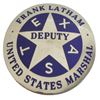 Frank Latham U.S. Marshal Badge