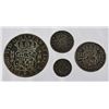 Image 2 : Rare Set of 4 Spanish Pillar Coins 1740-1758