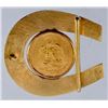 Image 4 : 14kt Gold 50 Pesos Coin & Diamond Belt Buckle