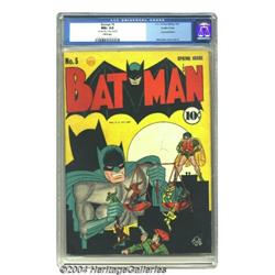 Batman #5 Double Cover (DC, 1941) CGC NM+ 9.6 W