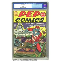 Pep Comics #4 (MLJ, 1940) CGC VF- 7.5 White pag