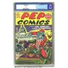 Image 1 : Pep Comics #4 (MLJ, 1940) CGC VF- 7.5 White pag