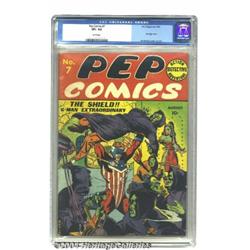 Pep Comics #7 (MLJ, 1940) CGC VF+ 8.5 White pag