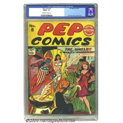Pep Comics #8 (MLJ, 1940) CGC FN/VF 7.0 Off-whi