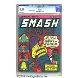 Smash Comics #6 (Quality, 1940) CGC VG 4.0 Whit