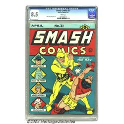 Smash Comics #21 (Quality, 1941) CGC VF+ 8.5 Wh