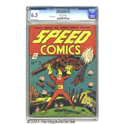 Speed Comics #3 (Harvey, 1939) CGC FN+ 6.5 Off-