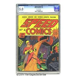 Speed Comics #4 (Harvey, 1940) CGC VG/FN 5.0 Of