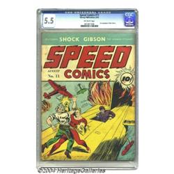 Speed Comics #11 (Harvey, 1940) CGC FN- 5.5 Off
