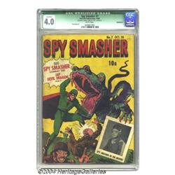 Spy Smasher #7 (Fawcett, 1942) CGC Qualified VG