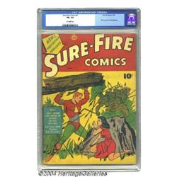 Sure-Fire Comics #1 (Ace, 1940) CGC FN- 5.5 Off