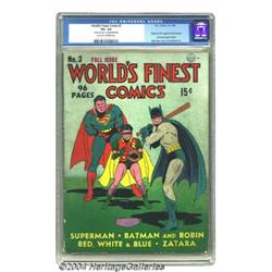World's Finest Comics #3 (DC, 1941) CGC VG- 3.5