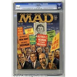 Mad #56 (EC, 1960) CGC NM 9.4 White pages. "Alf