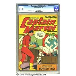 Captain Marvel Adventures #21 (Fawcett, 1943) C