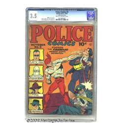 Police Comics #3 (Quality, 1941) CGC VG- 3.5 Cr
