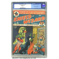 Shield-Wizard Comics #6 (MLJ, 1941) CGC VF/NM 9