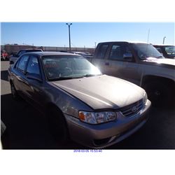 2001 - TOYOTA COROLLA//SALVAGE TITLE
