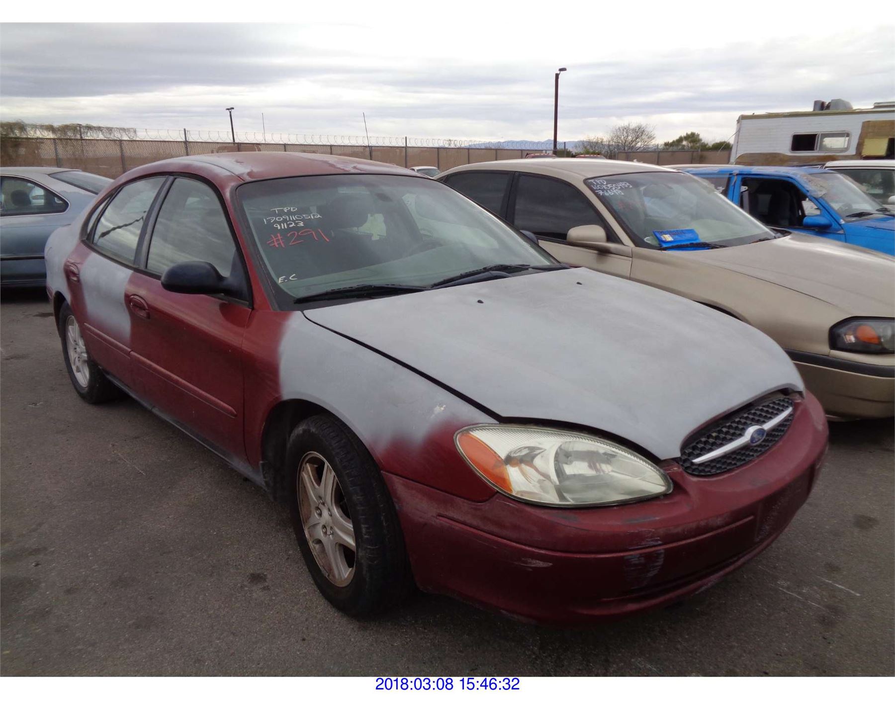 2002 FORD TAURUS//SALVAGE TITLE