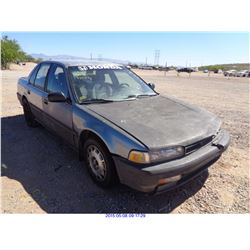 1991 - HONDA ACCORD// SALVAGE TITLE