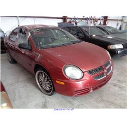 2003 - DODGE NEON//REBUILT SALVAGE