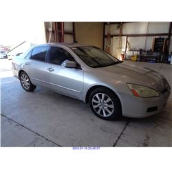 2007 - HONDA ACCORD EX // SALVAGE TITLE