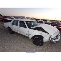 1985 - CHEVROLET CAPRICE // SALVAGE TITLE