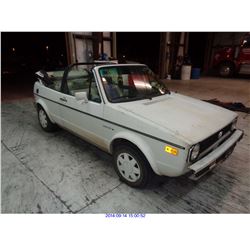 1987 - VOLKSWAGEN CABRIOLET