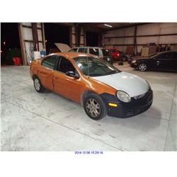 2005 - DODGE NEON // SALVAGE