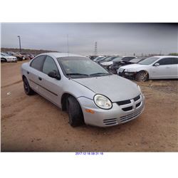 2003 - DODGE NEON // SALVAGE