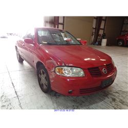 2006 - NISSAN SENTRA // SALVAGE TITLE