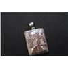 Image 1 : 33X42 M.M. Inlay Frame Rectangle Hand-Polished RedPicture Jasper Pendants