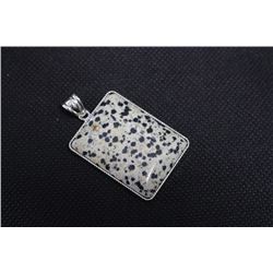 33X42 M.M. Plain Rectangle Dalmatine Jasper Pendants