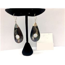Sterling Silver W / Shell Drop Earring