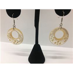 .925 Sterling Silver MOP Earring 1.0g