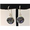 Image 1 : Abalone Shell Earring Sterling Silver 3.7g