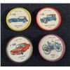 Image 1 : 1960 Lot Of 4 Jello Picture Wheels Cars