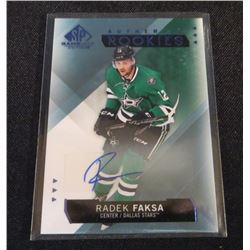 15-16 SP Game Used Autographs Blue Radek Faksa