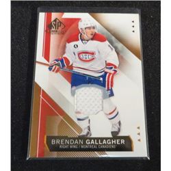 15-16 SP Game Used Copper Jersey Brendan Gallagher