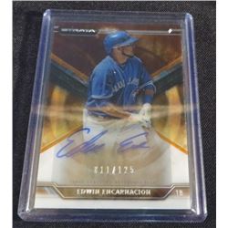 2015 Topps Strata Auto Orange Edwin Encarnacion