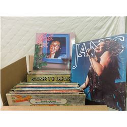 Box of Vinyl Records