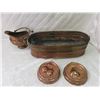 Image 1 : Copper Jug, Pan and Jelly Molds