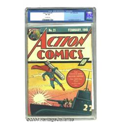 Action Comics #21 (DC, 1940) CGC VF 8.0 Off-whi