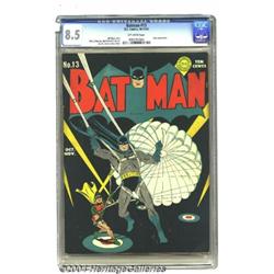 Batman #13 (DC, 1942) CGC VF+ 8.5 Off-white pag