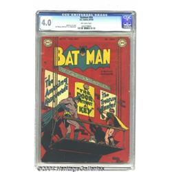 Batman #54 (DC, 1949) CGC VG 4.0 Off-white page