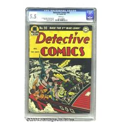 Detective Comics #90 (DC, 1944) CGC FN- 5.5 Whi